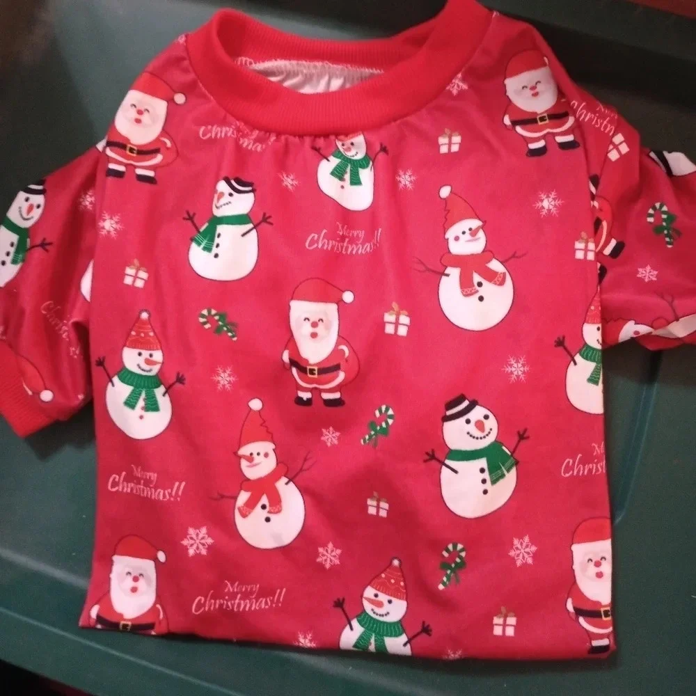 Christmas doggy outfit NWOT